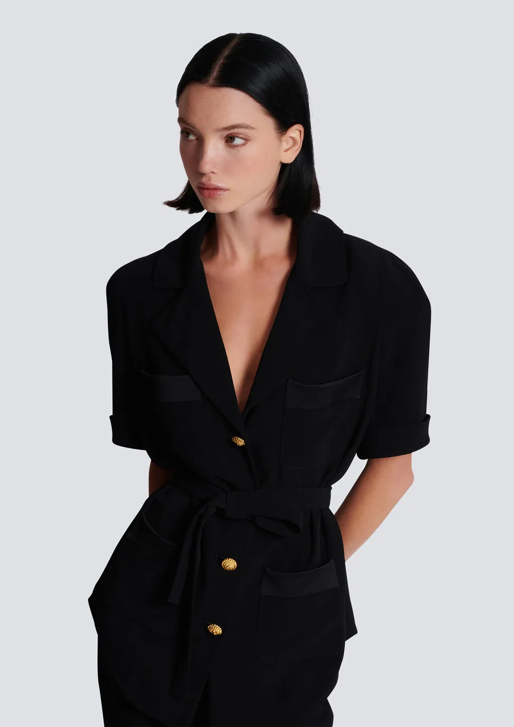 Balmain Crepe Safari Shirt