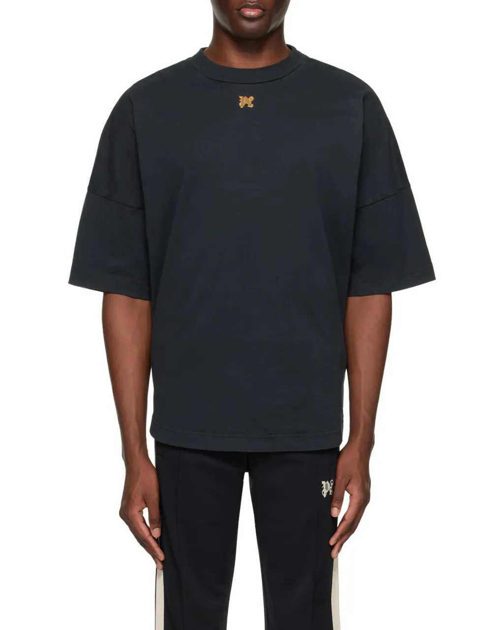 Palm Angels Logo Plaque Crewneck T-Shirt