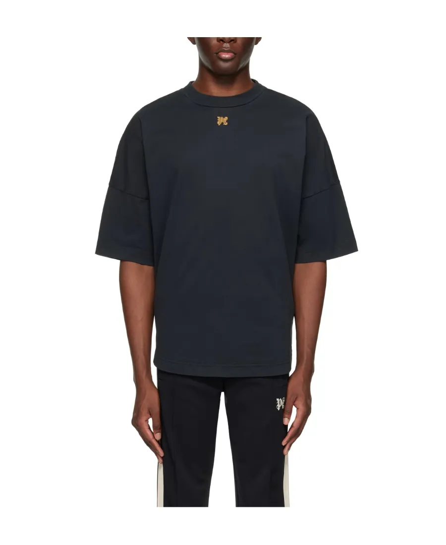 Palm Angels Logo Plaque Crewneck T-Shirt