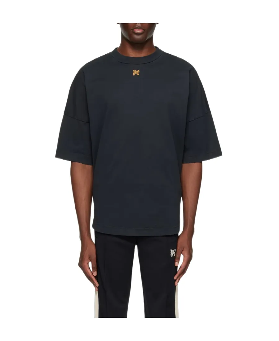 Palm Angels Logo Plaque Crewneck T-Shirt