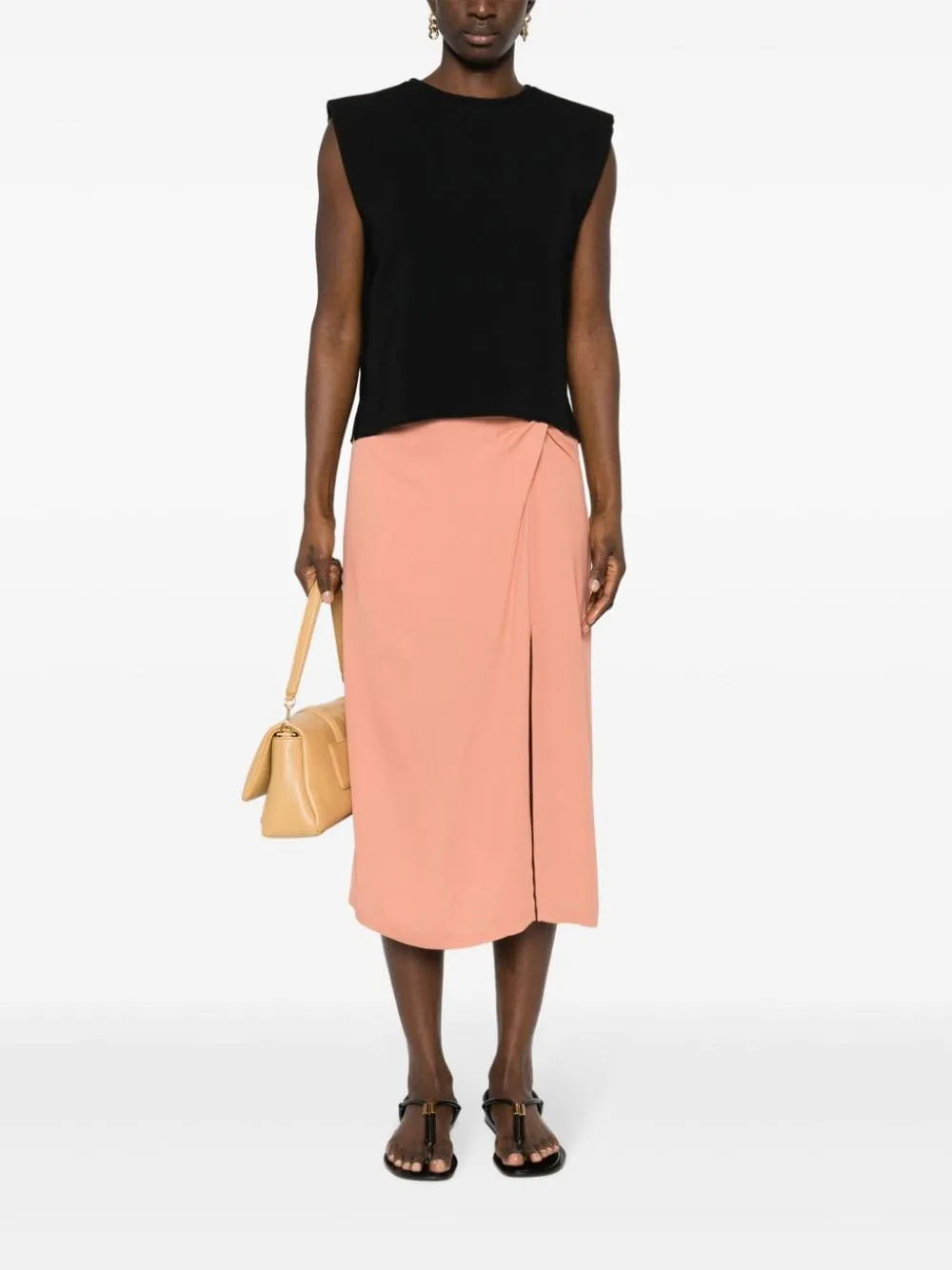 Crepe Cropped Blouse