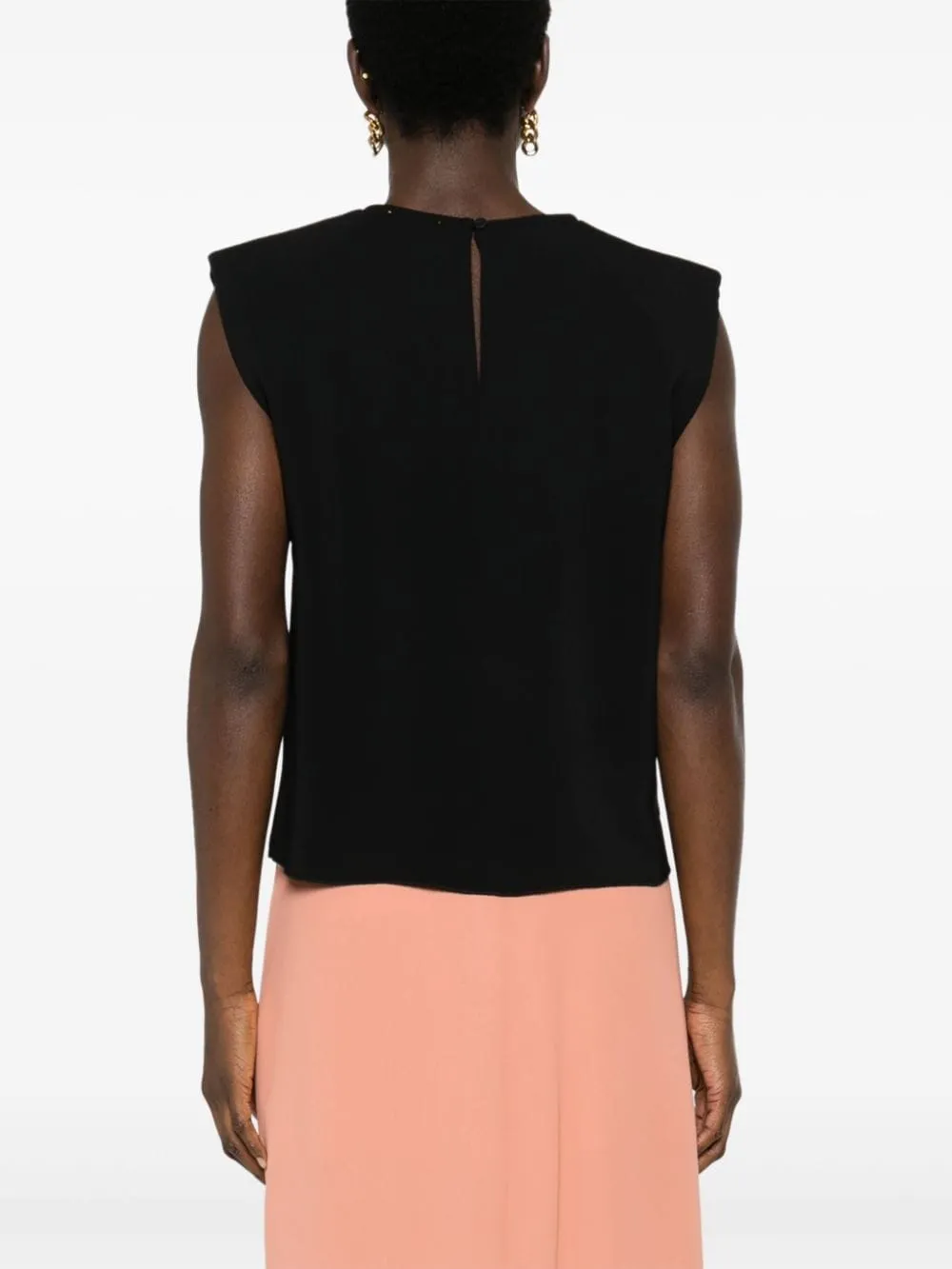 Crepe Cropped Blouse