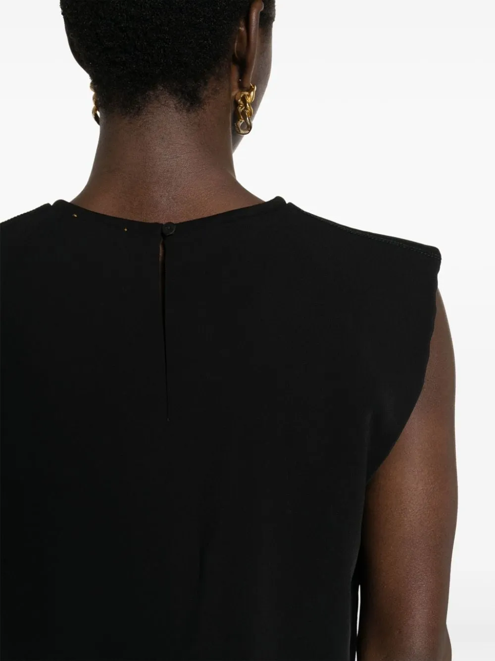 Crepe Cropped Blouse