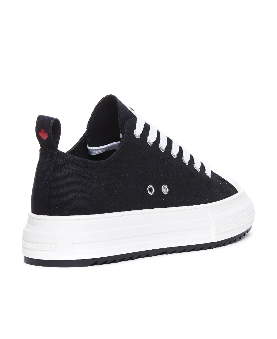 Dsquared2 Round Toe Platform Sneakers
