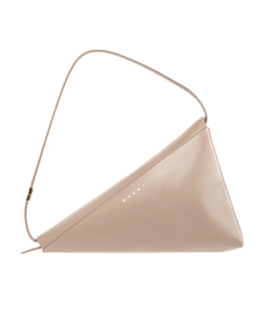 Marni Prisma Logo Embossed Shoulder Bag