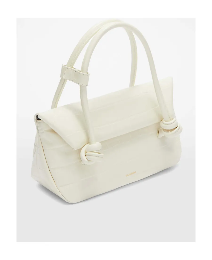 Jil Sander Small Knot-Detailed Embossed Shoulder Bag