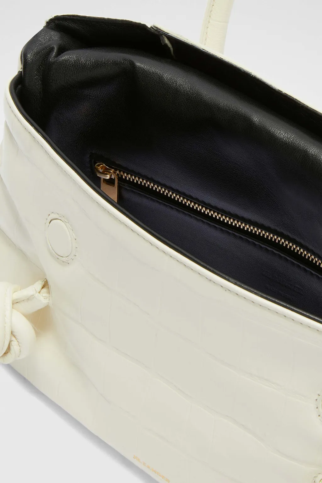 Jil Sander Small Knot-Detailed Embossed Shoulder Bag