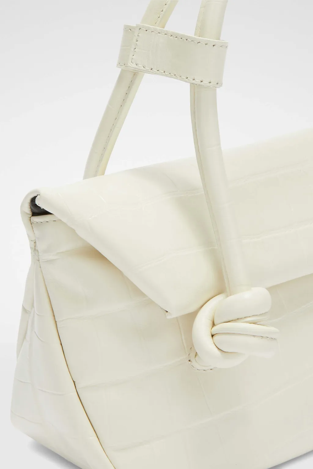 Jil Sander Small Knot-Detailed Embossed Shoulder Bag
