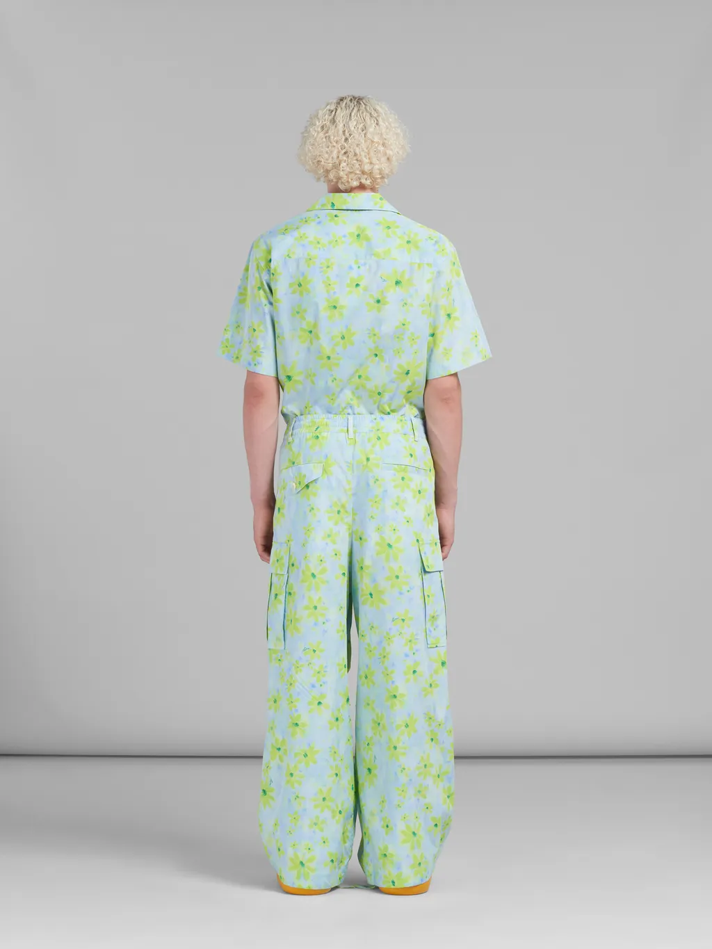 Marni Floral Printed Relaxed Fit Cargo Trousers