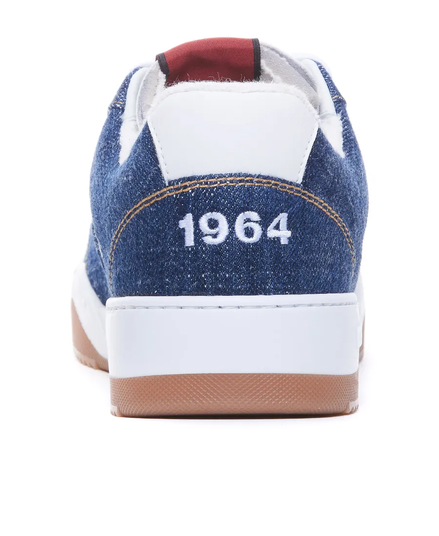 Dsquared2 Denim Patchwork Low-Top Sneakers