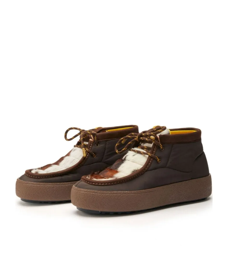 Mtrack Mid Cow-Print Boots