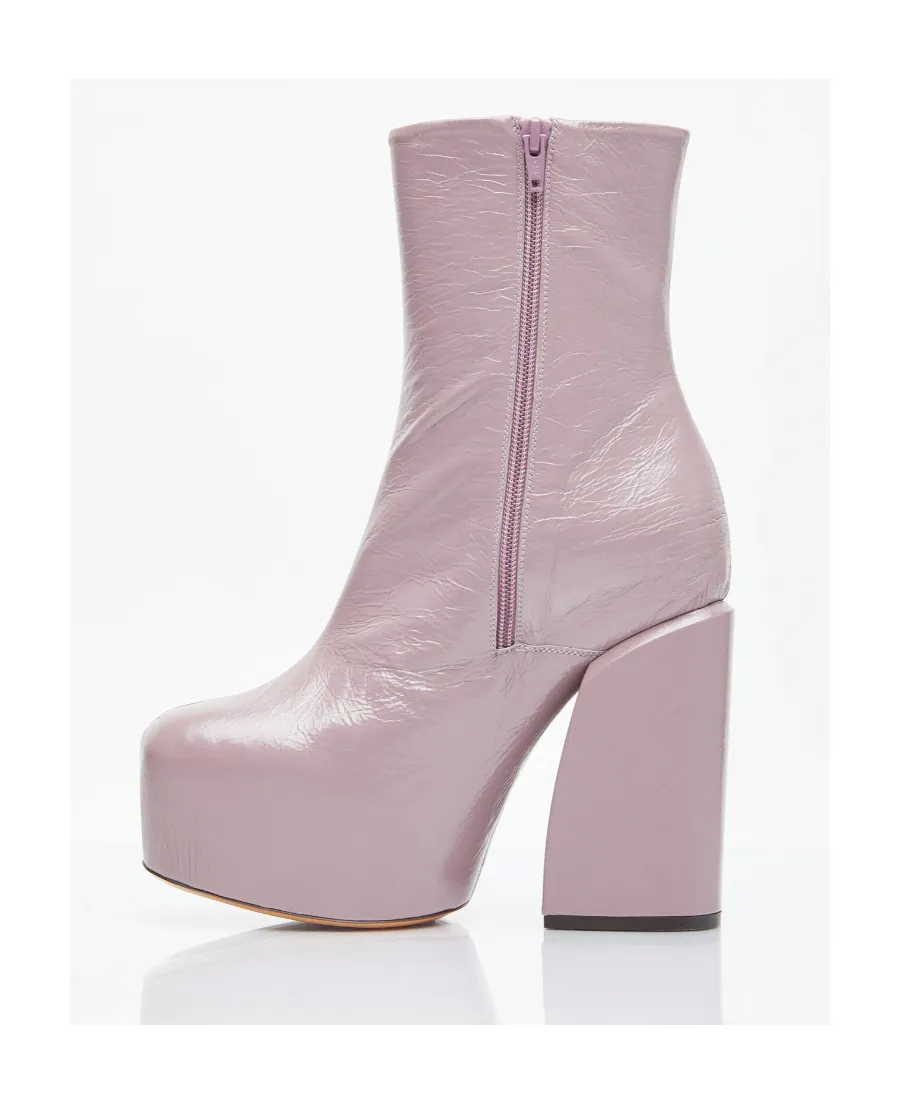 Thick Sole Zipper Short Boots