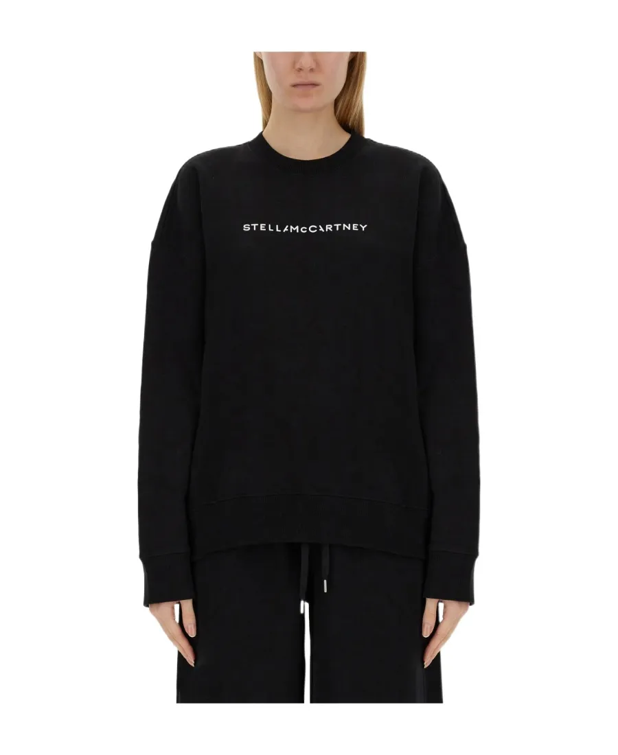 Stella Mccartney Logo Printed Crewneck Sweatshirt