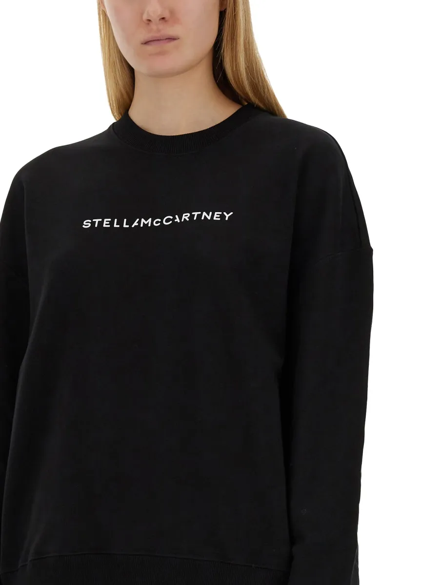 Stella Mccartney Logo Printed Crewneck Sweatshirt