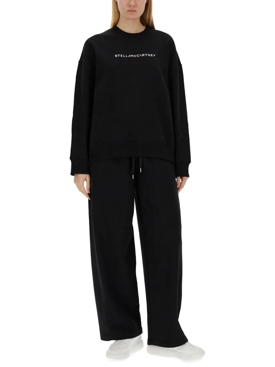 Stella Mccartney Logo Printed Crewneck Sweatshirt