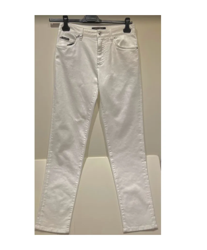 Dolce & Gabbana Logo Plaque Straight-Leg Trousers