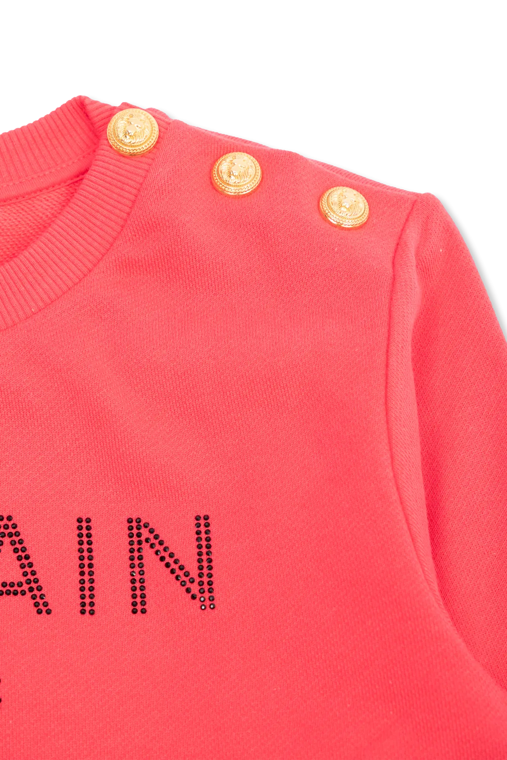 Balmain Kids Logo Embellished Crewneck Sweatshirt