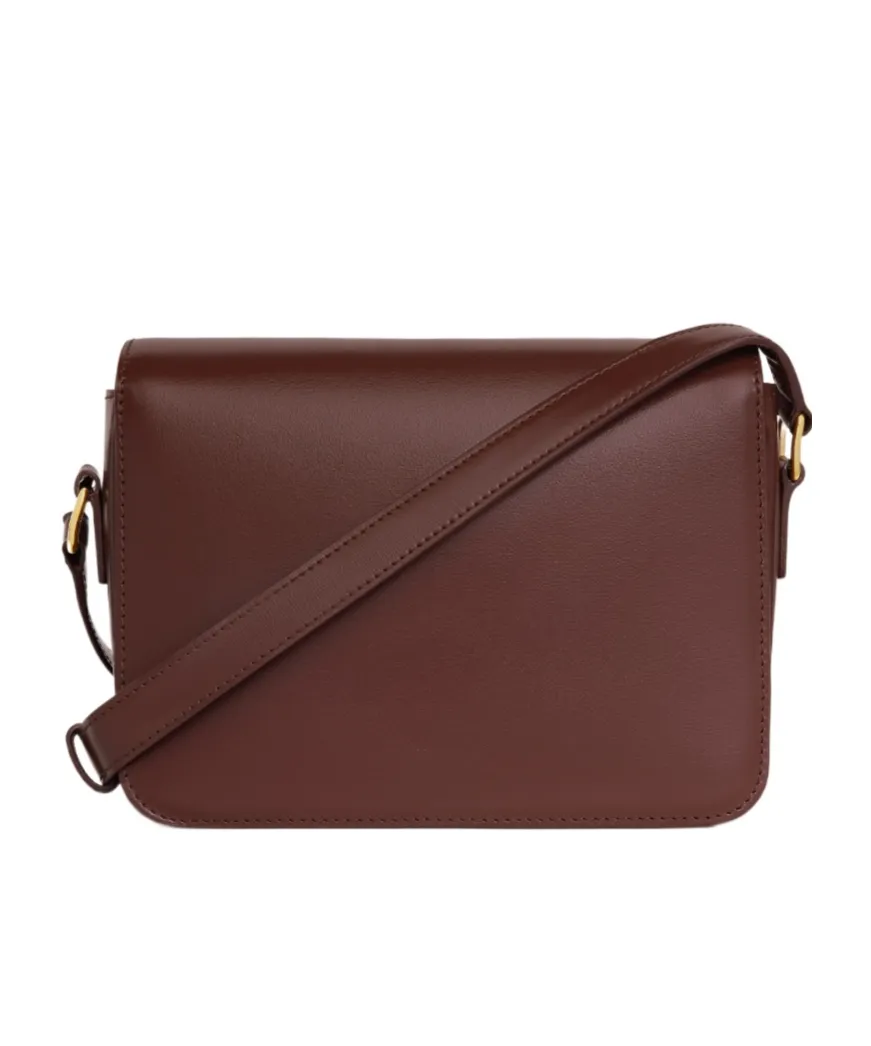 Teen Triomphe Bag In Shiny Calfskin
