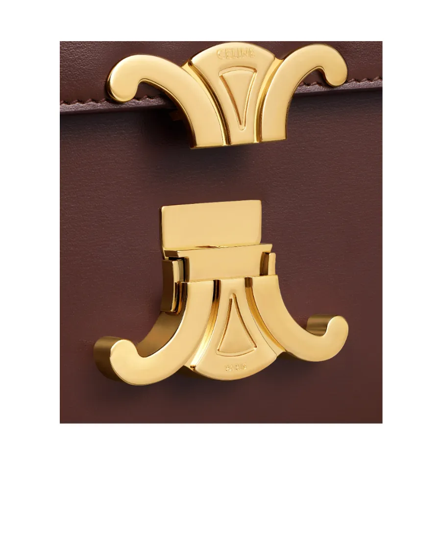 Teen Triomphe Bag In Shiny Calfskin