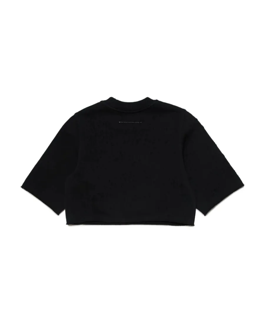 Mm6 Maison Margiela Kids Numbers-Motif Crewneck T-Shirt