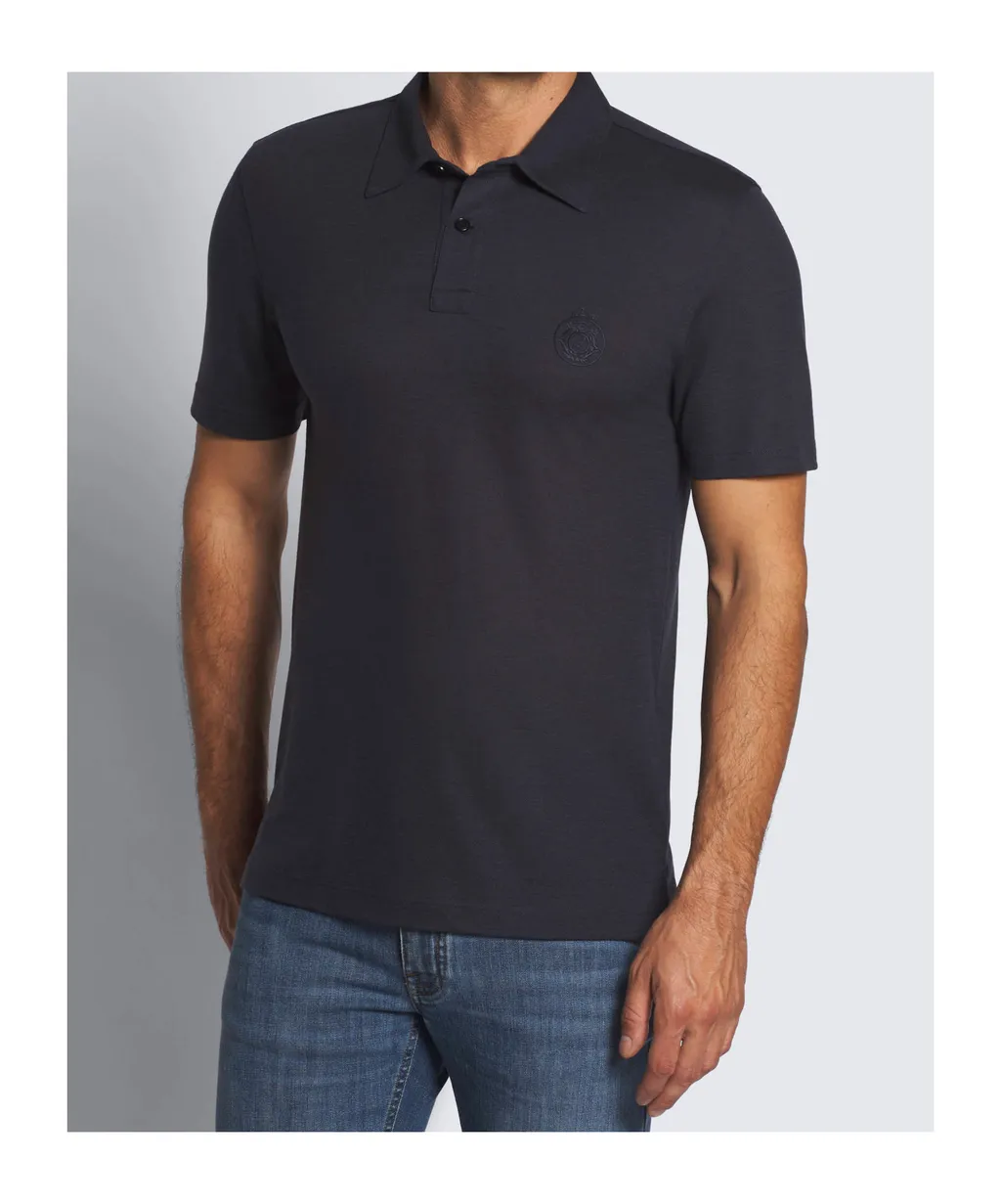 Logo-Embroidered Wool Polo Shirt