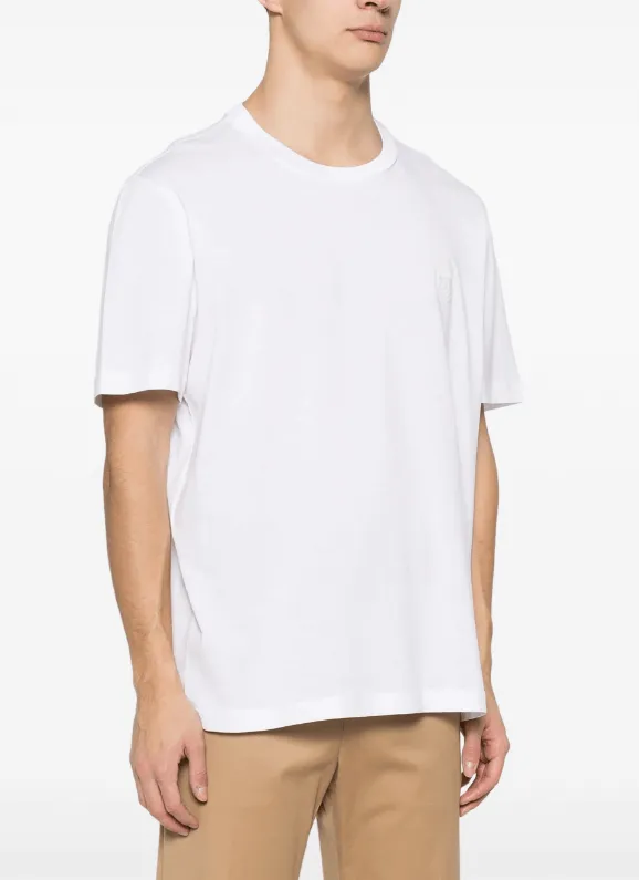 Brioni Logo Embroidered Crewneck T-Shirt