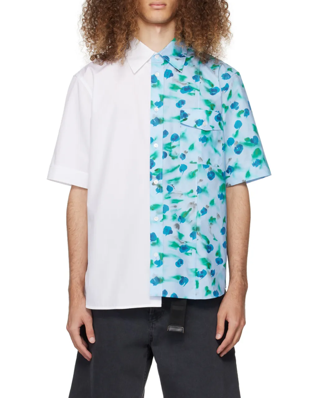 Marni Floral Printed Short-Sleeved