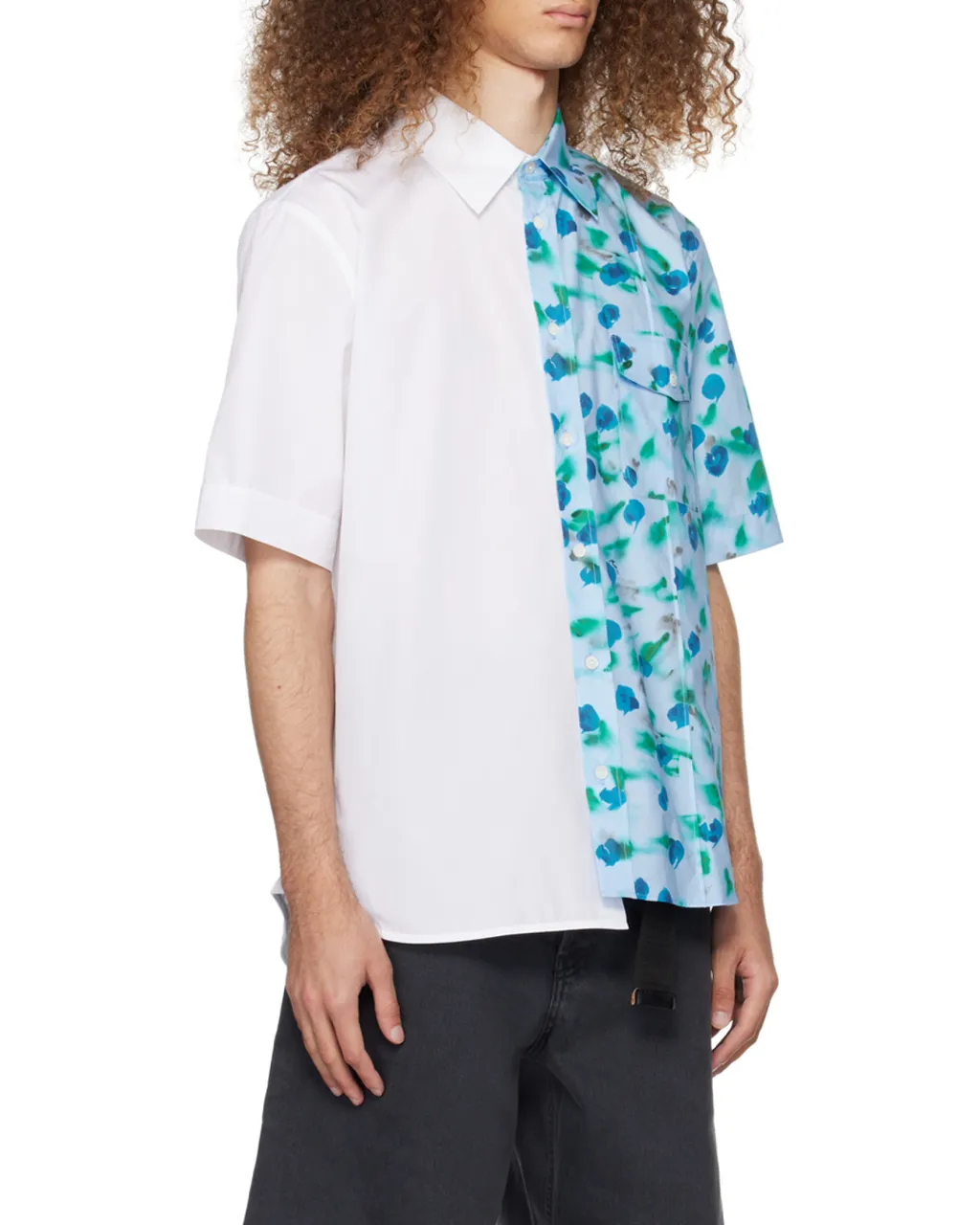 Marni Floral Printed Short-Sleeved