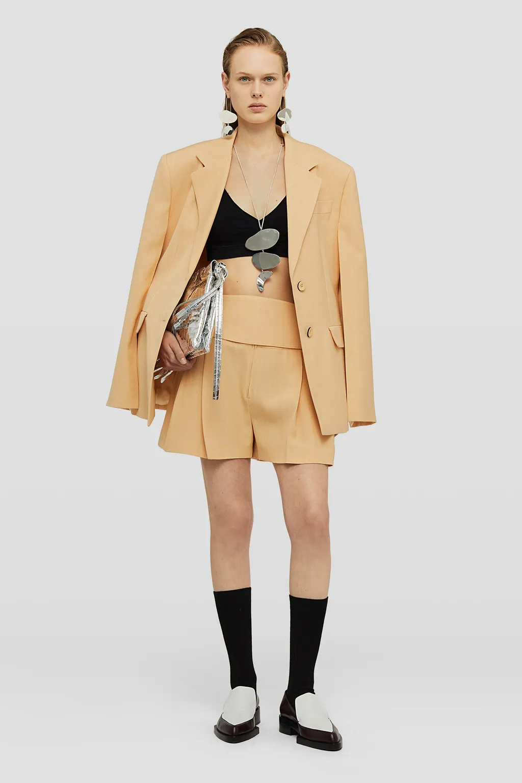 Jil Sander Single-Breasted Crepe Tailored Blazer