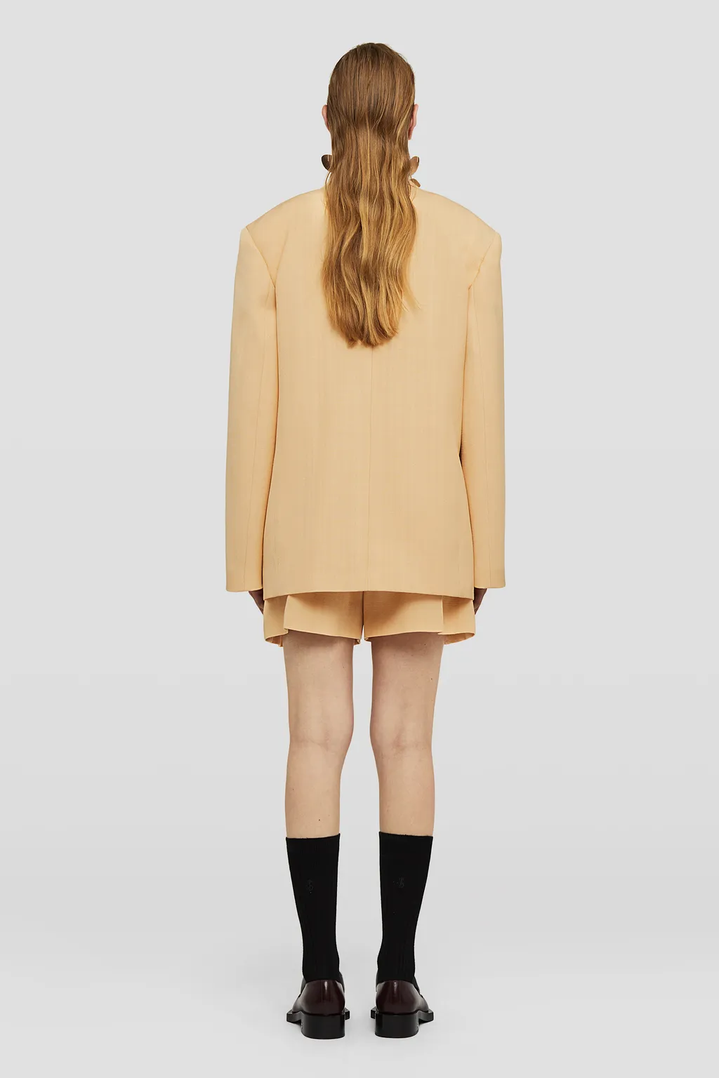 Jil Sander Single-Breasted Crepe Tailored Blazer