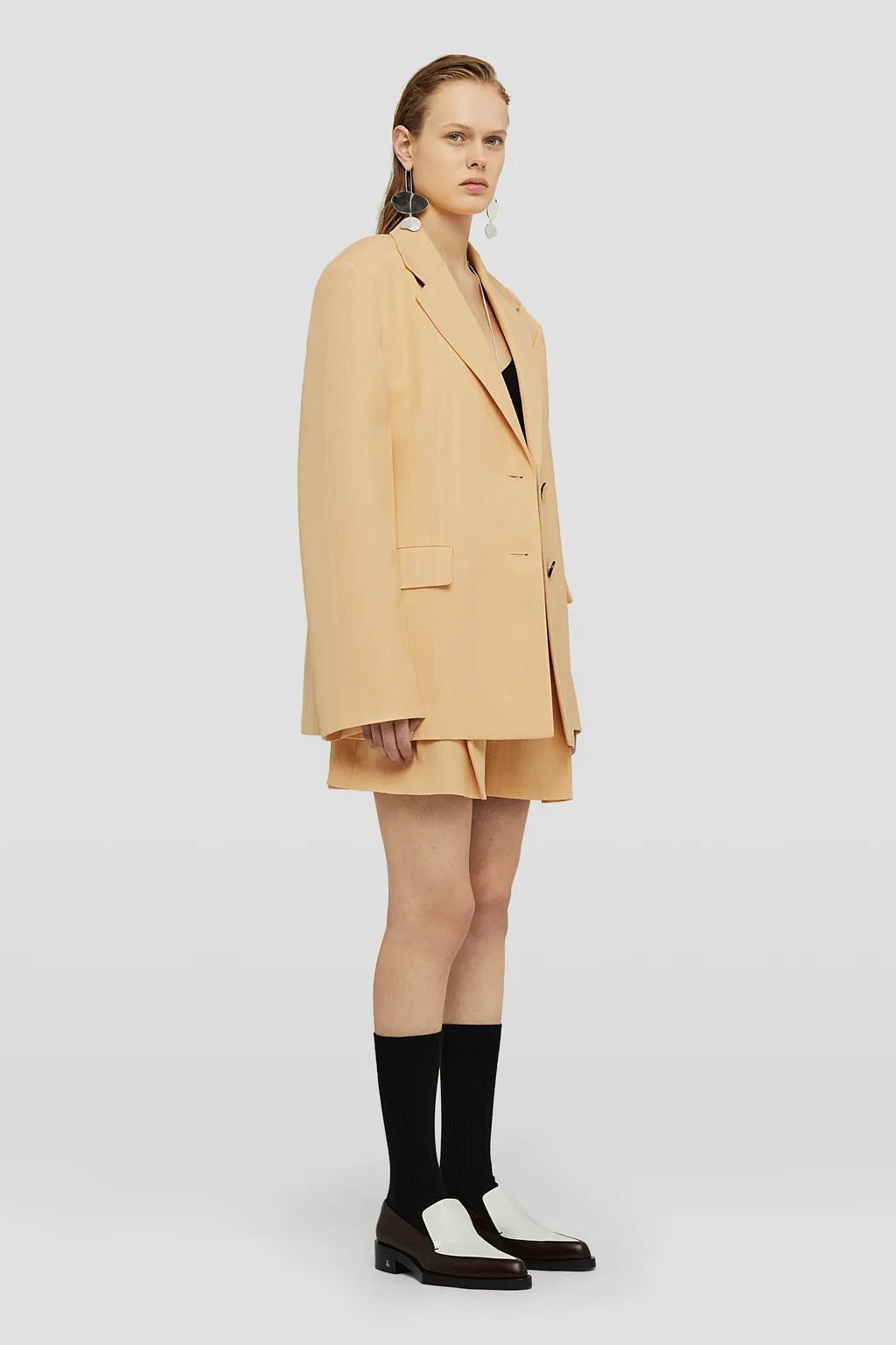 Jil Sander Single-Breasted Crepe Tailored Blazer