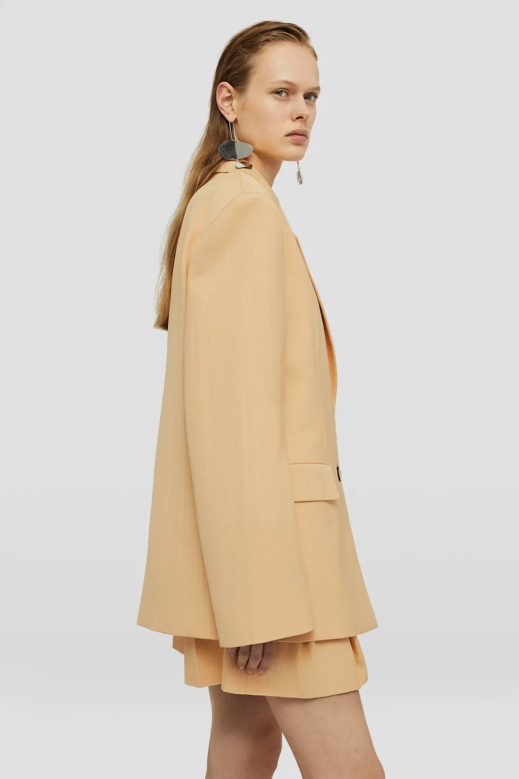 Jil Sander Single-Breasted Crepe Tailored Blazer