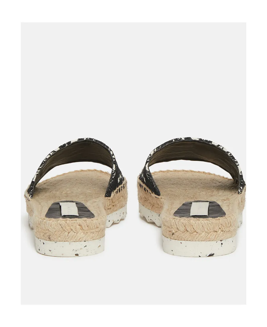 Stella Mccartney Gaia Moth Slip-On Espadrille Slides
