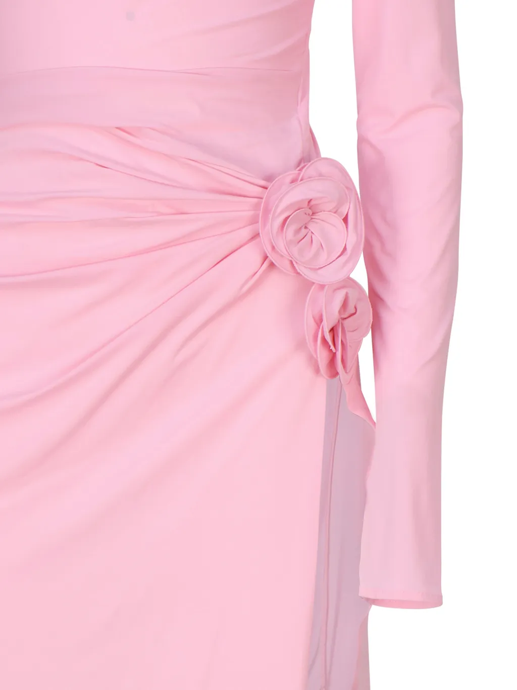 Magda Butrym Gathered Long Sleeve Maxi Dress
