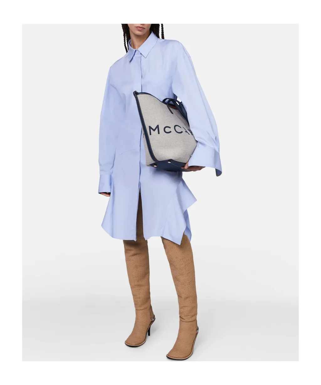 Stella Mccartney Collared Long-Sleeve Shirt Dress