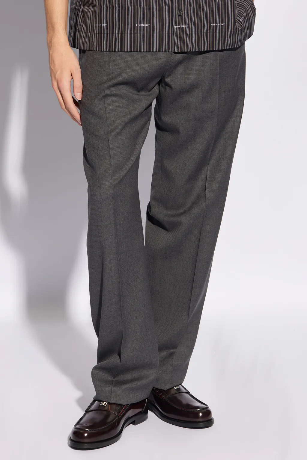 Givenchy 4G Embroidered Straight-Leg Trousers