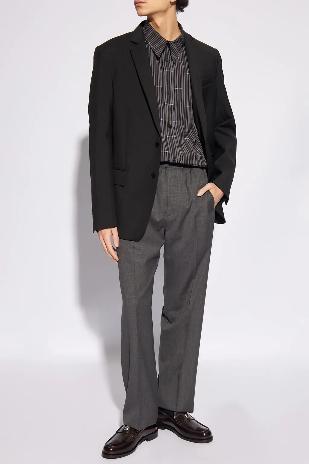 Givenchy 4G Embroidered Straight-Leg Trousers