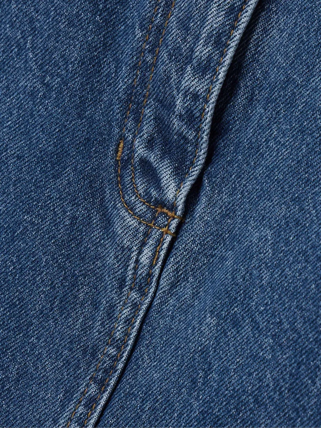 Magda Butrym Straight Hem Midi Denim Pencil Skirt