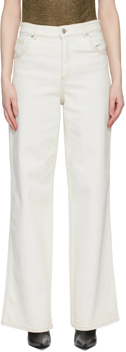 Bleach-Wash Boyfriend Jeans