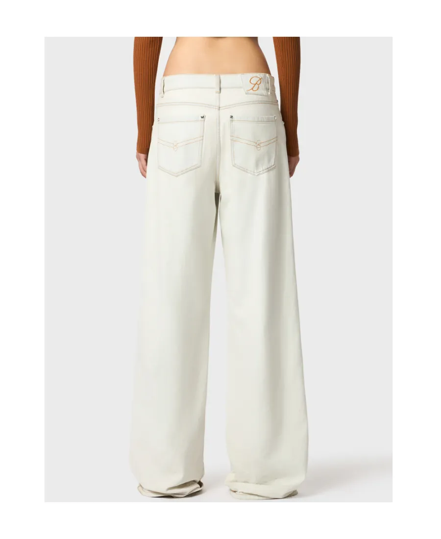 Bleach-Wash Boyfriend Jeans