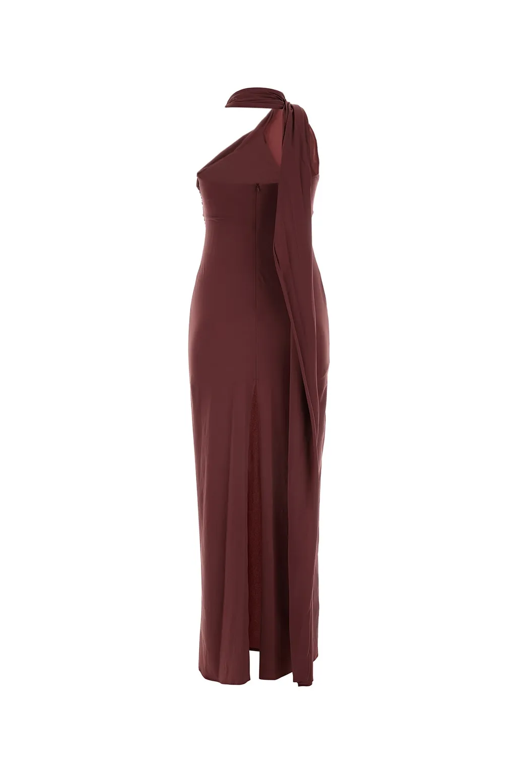 Magda Butrym Shawl-Collar Sleeveless Maxi Dress