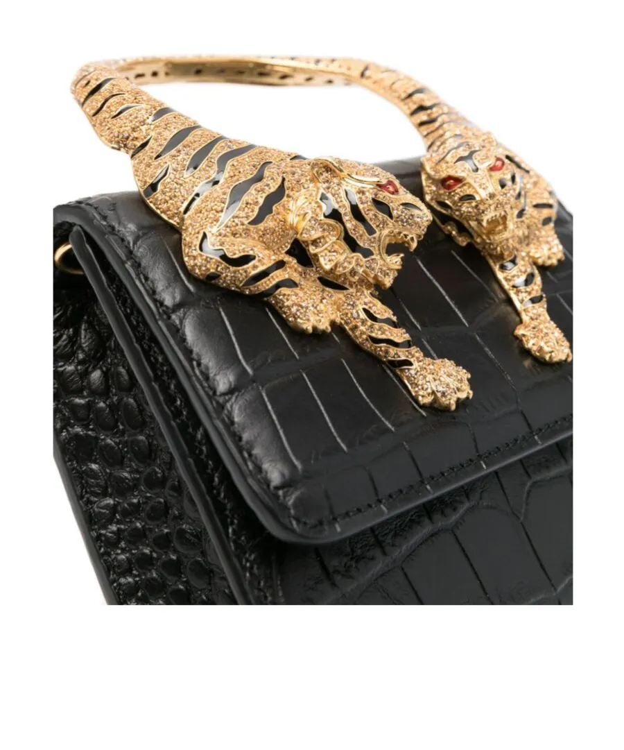Roberto Cavalli Small Roar Embellished Shoulder Bag