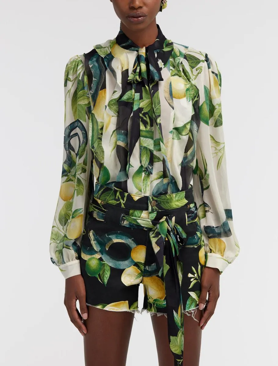 Roberto Cavalli Lemon Print Shirt