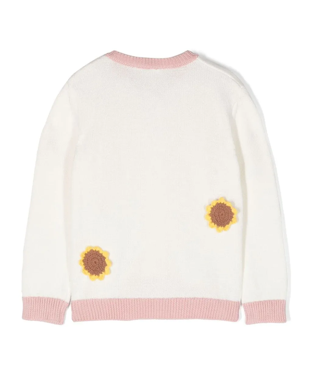 Stella Mccartney Kids Sunflower Patch Buttoned Cardigan