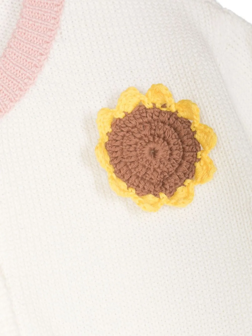 Stella Mccartney Kids Sunflower Patch Buttoned Cardigan