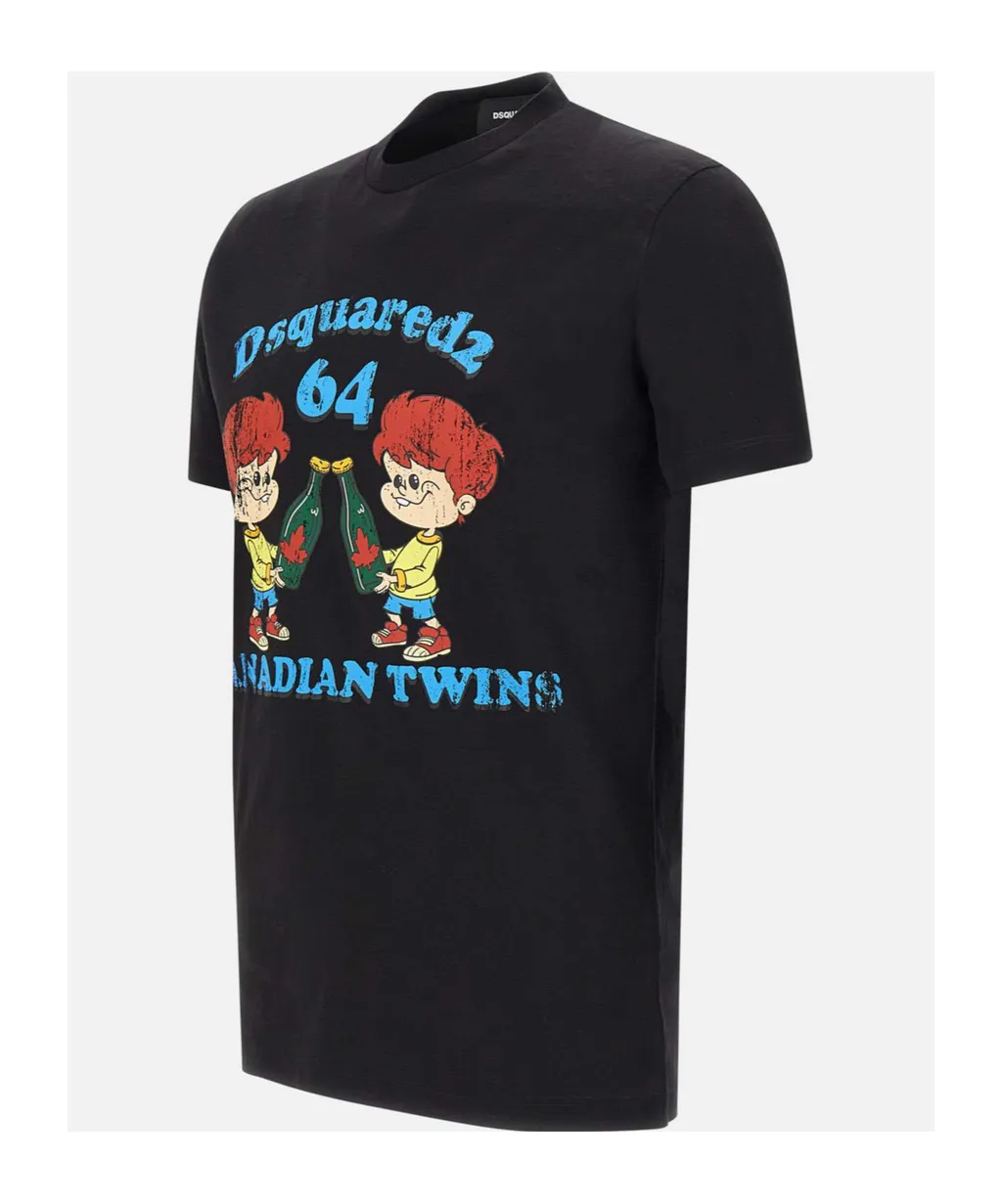 Dsquared2 Graphic-Printed Crewneck T-Shirt