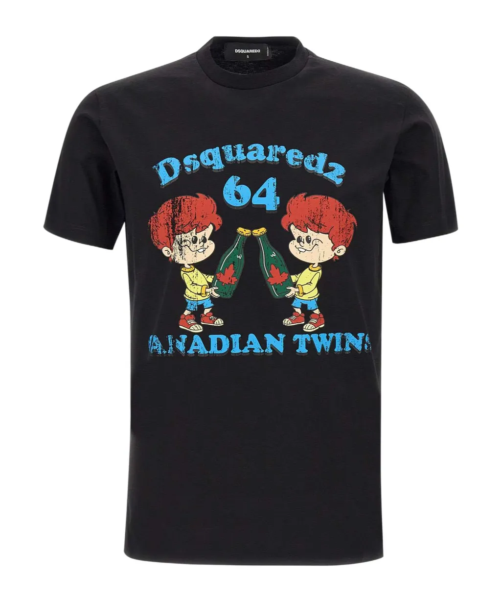 Dsquared2 Graphic-Printed Crewneck T-Shirt