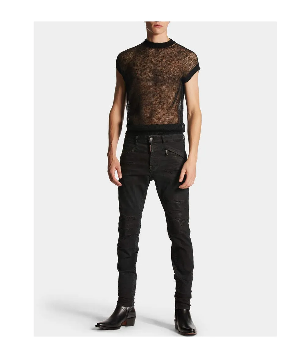 Dsquared2 Logo Patch Ripped Cool Guy Jeans