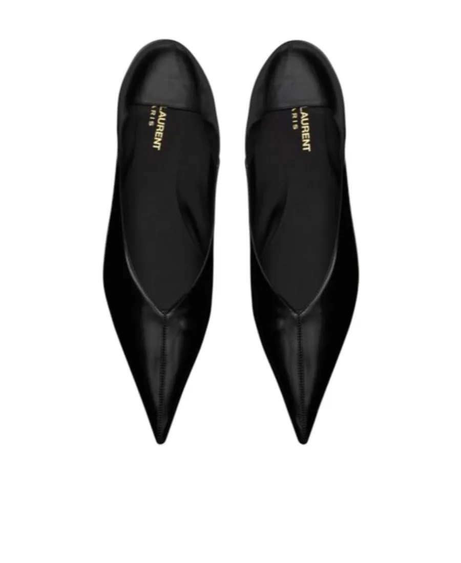 Saint Laurent Nour Pointed Toe Slippers