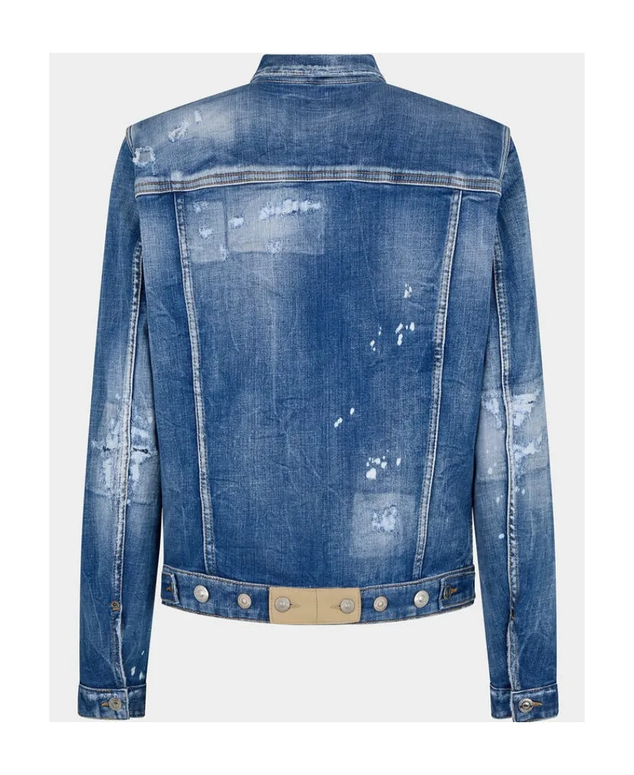 Dsquared2 Ripped Denim Jacket